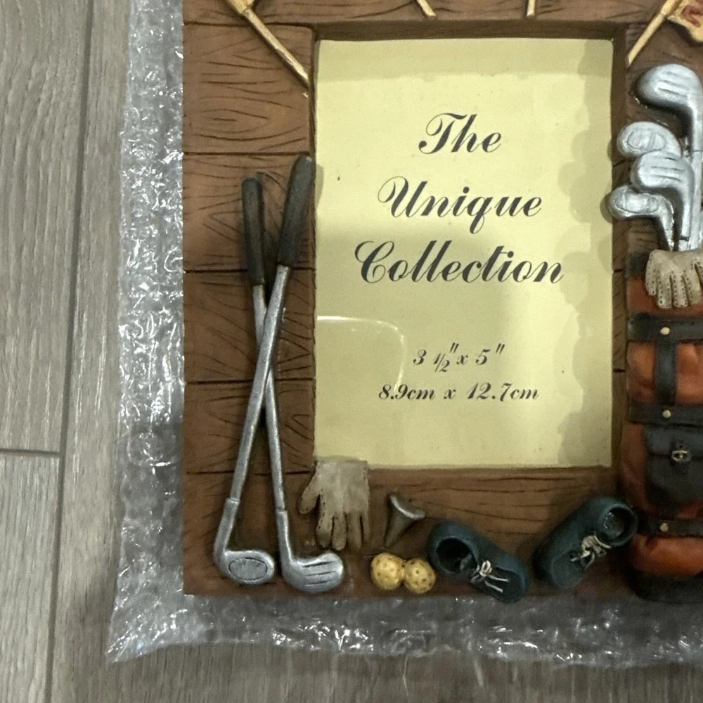 NEW Photo Frame The Unique Collection‎ Memories Golf Clubs 3.5